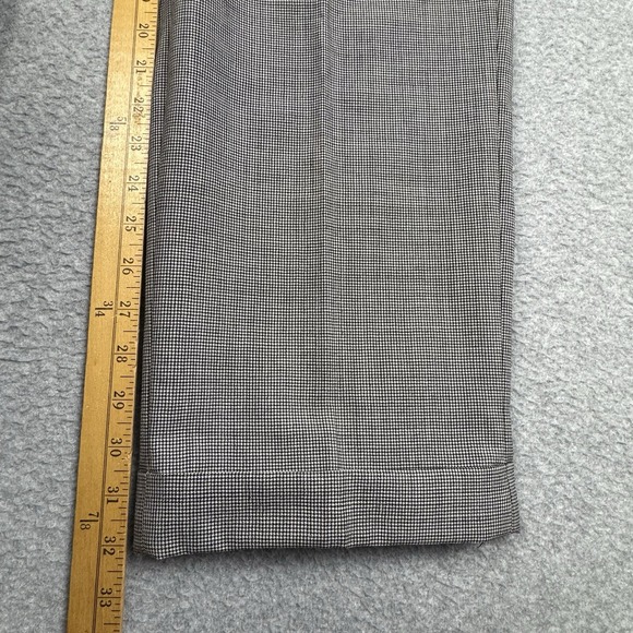 Lauren Ralph Lauren Total Comfort Pants Mens 38x32 Houndstooth Cuffed Pleated - Picture 5 of 8
